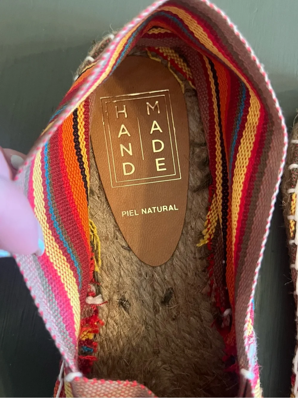 Woven Stripe Espadrilles - Multicolor Women's Slip-Ons